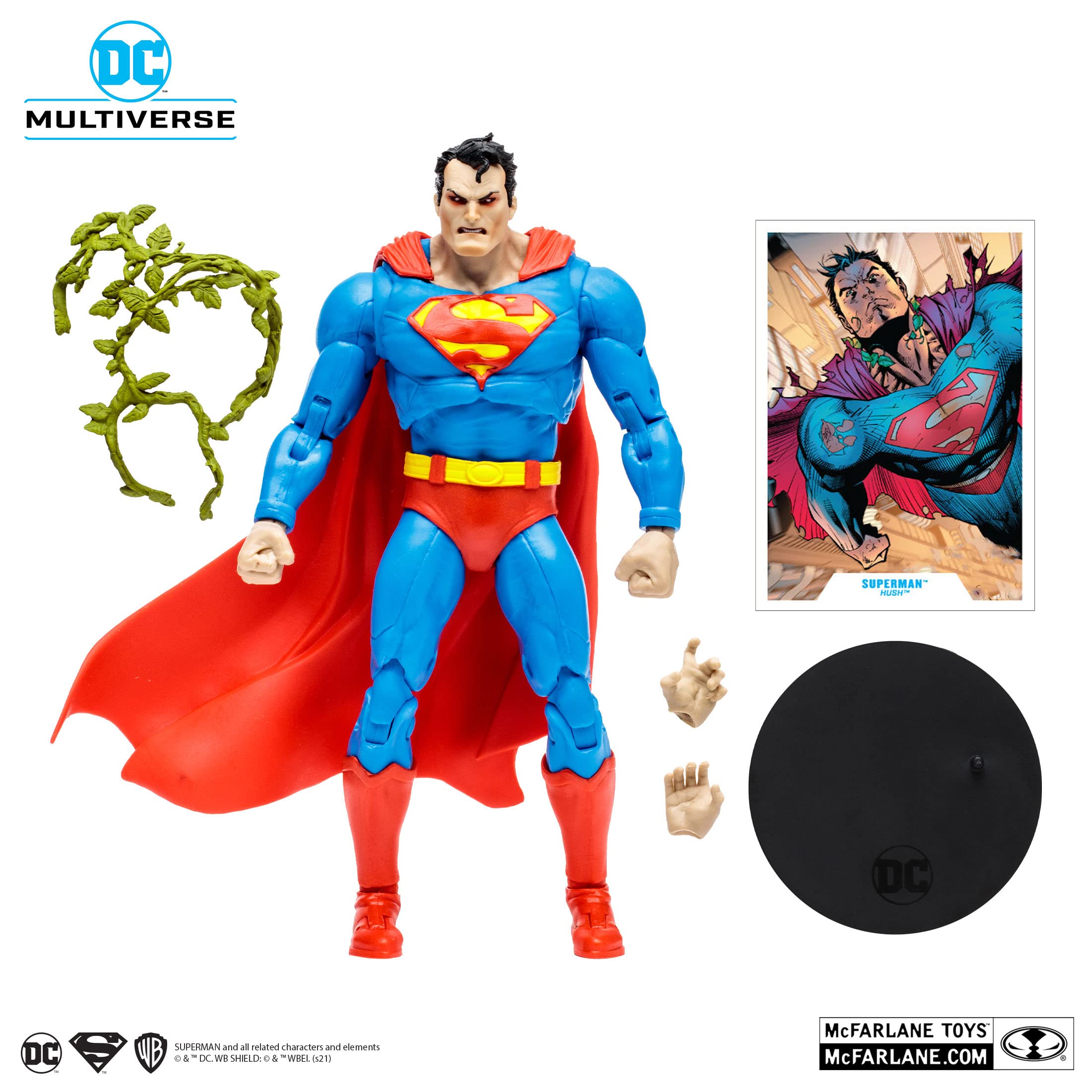 Amazon.com: BANDAI DC Multiverse 7IN Superman Hush Angry