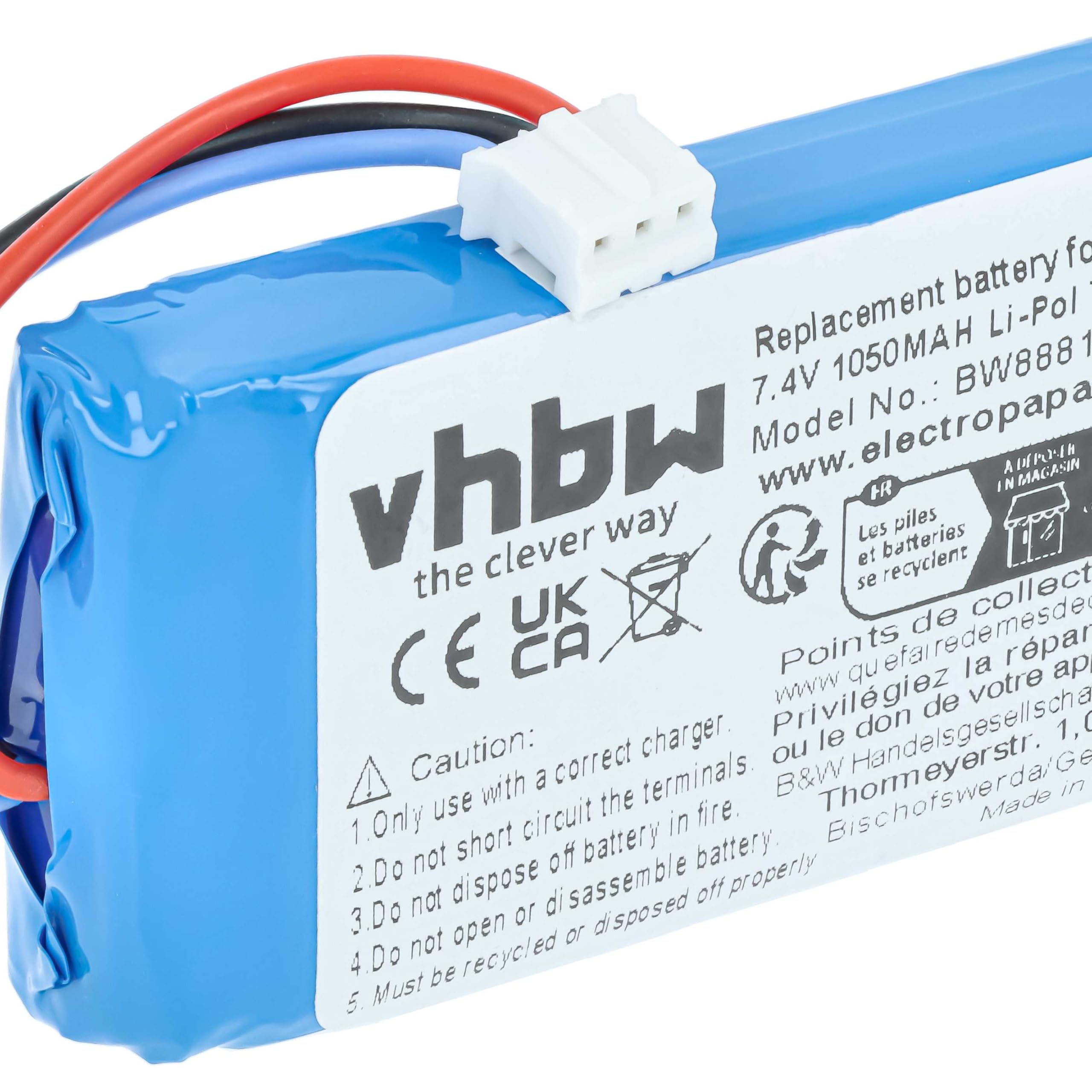 Vhbw Batterie Compatible Avec JBL Flip 2 (2013), II (2013) Enceinte, Haut- Parleurs (2000mAh, 3,7V, Li-polymère) - TV Son Photo