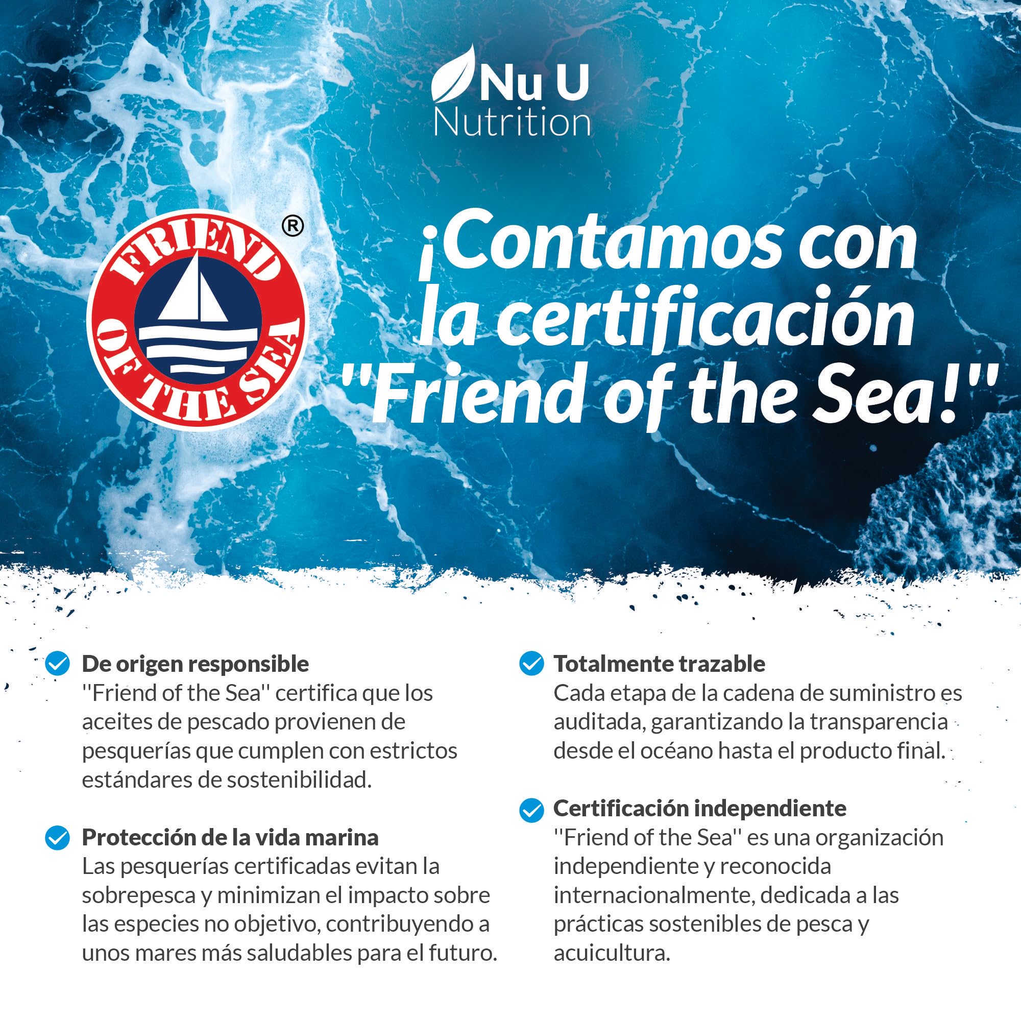 Omega 3 1000mg TG | Forma de triglicéridos - 365 Cápsulas Blandas - Omega-3 Ácidos Grasos 540mg EPA y 340mg DHA por Dosis Diaria - Aceite de Pescado Omega3 - Fabricado en Europa - Nu U Nutrition