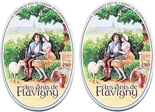 Les Anis de Flavigny - Das französische Anisbonbon mit Anisgeschmack (Anis Natur) 2er Pack