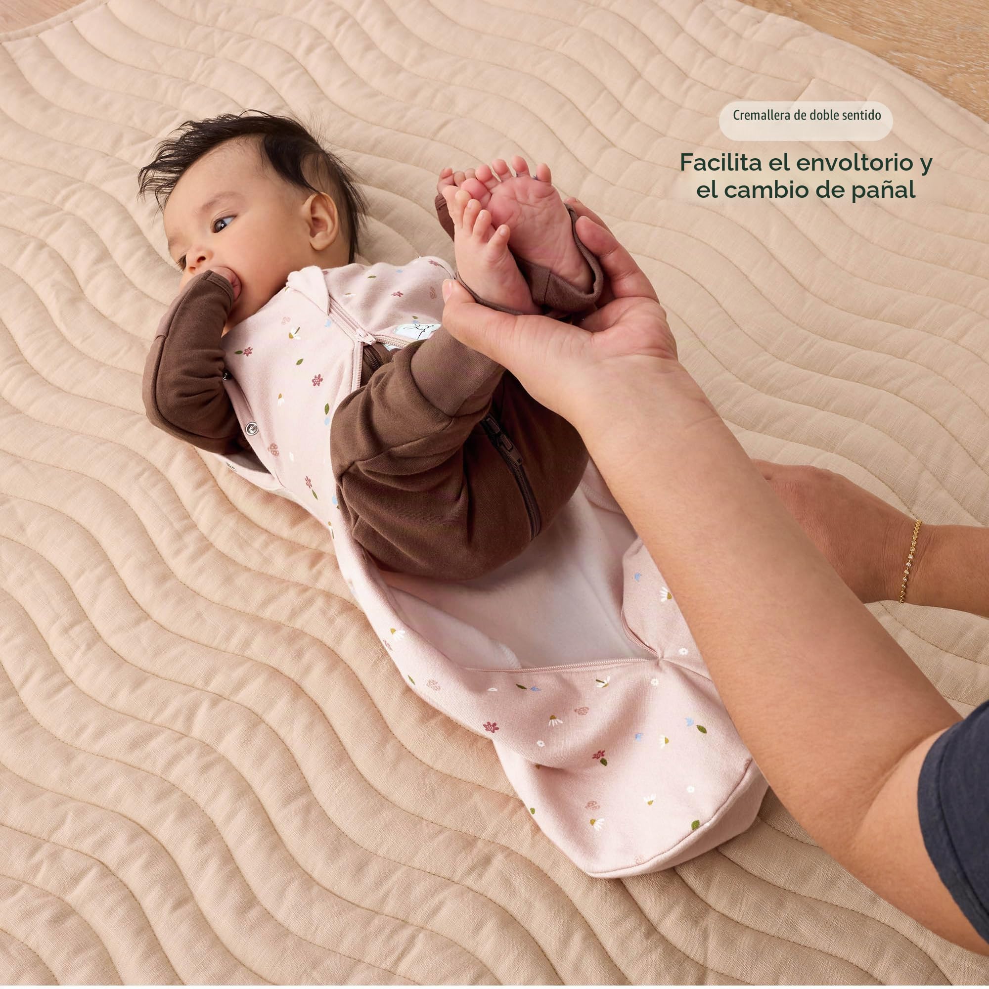 ergoPouch 1.0 TOG Saco de Dormir para bebés de 3 a 6 Meses Saco de Dormir para bebés para Noches cálidas y acogedoras Saco Envolvente Cocoon El bebé Mantiene la Calma y la relajación