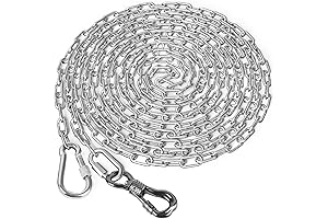 15FT Heavy Duty Dog Chain with Swivel Hook
