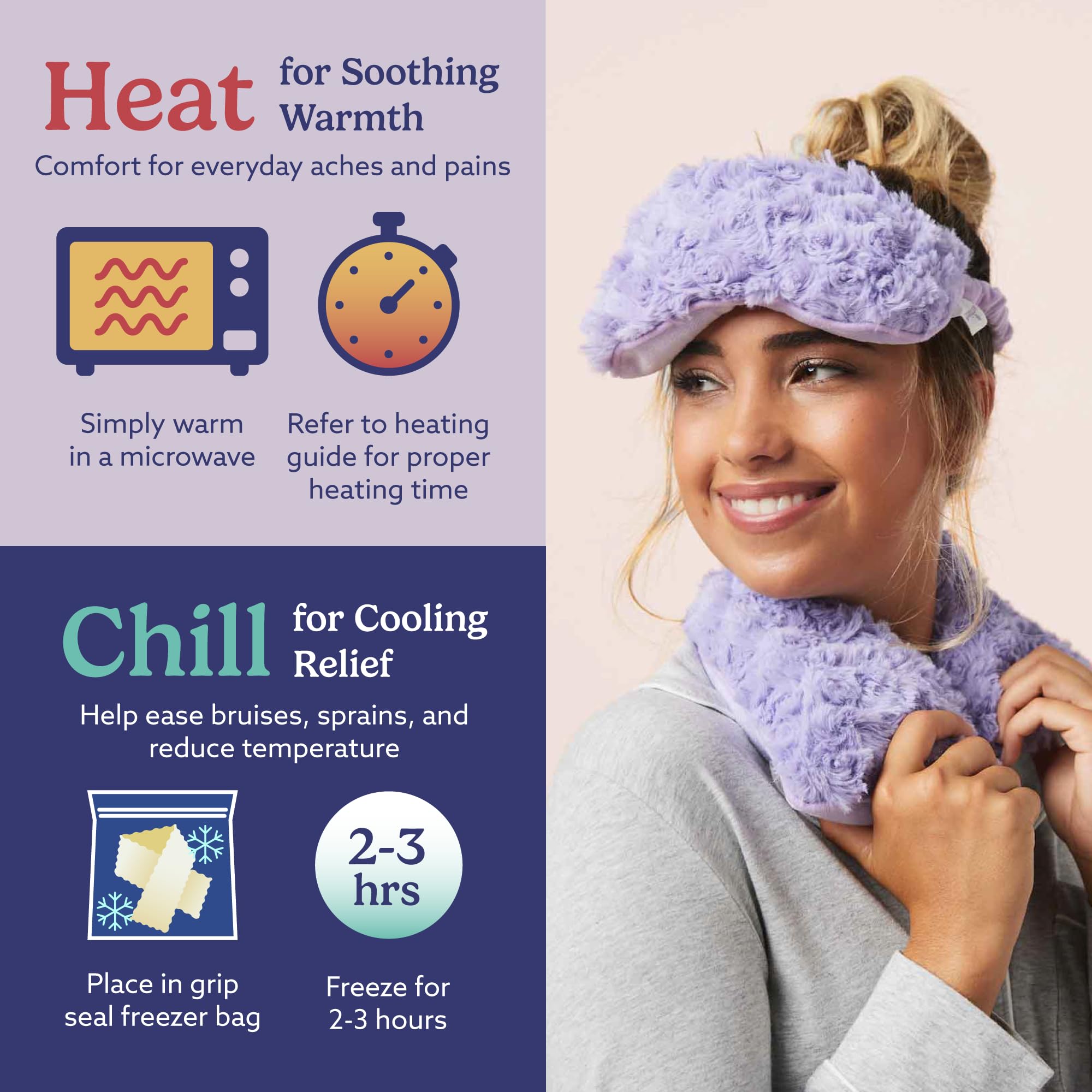 Amazon.com: warmies Microwavable Neck & Shoulder Wrap - Heating