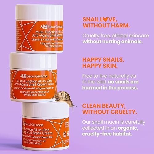 Miniatura 7 de Crema de reparación de caracol coreano para el cuidado de la piel crema hidratante coreana de noche 975 extracto de baba de caracol poder de