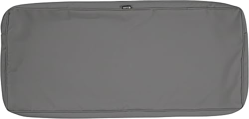 Classic Accessories Montlake - Funda de cojín para banca de patio, carbón claro