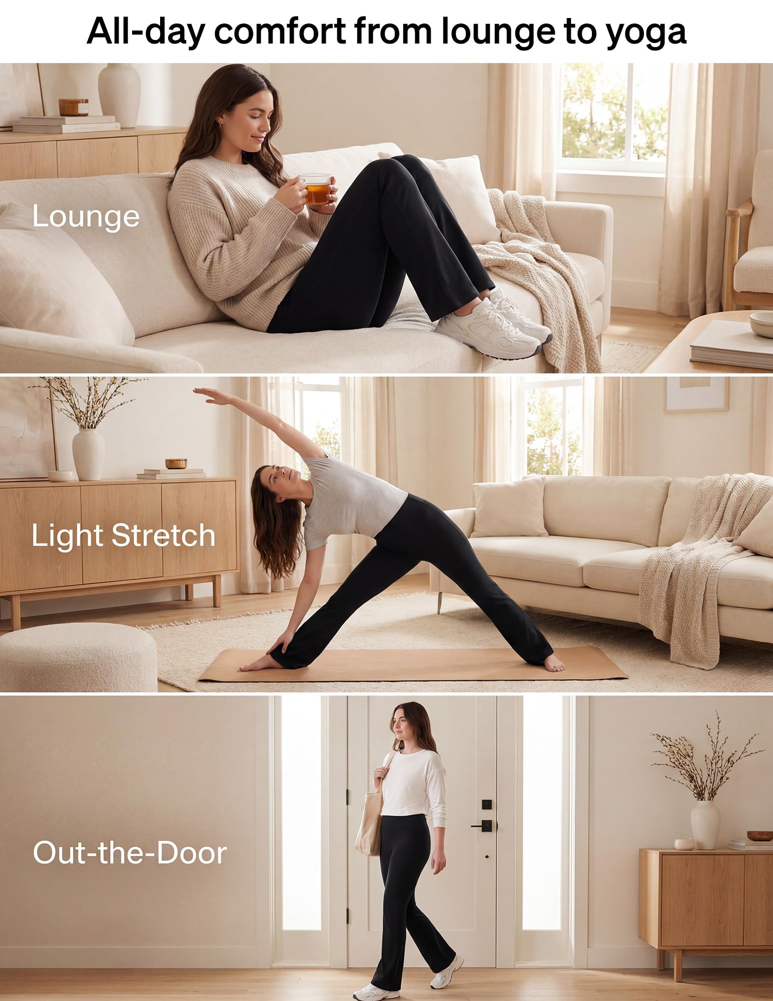 no nonsense Spodnie Do Jogi Flare Leggings-wygodne I Stylowe Odzież Sportowa - Leginsy Kobiety