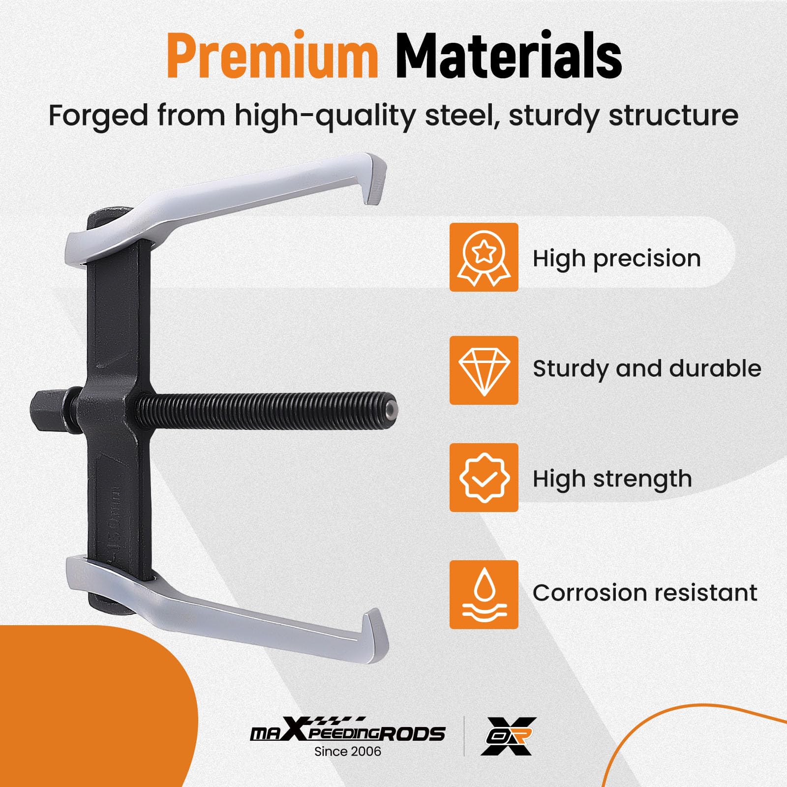 maXpeedingrods Extractor de engranajes de 2 mandíbulas de 10 pulgadas, engranajes de extracción de rodamientos ajustables, externo interno para extracción reversible de poleas, volantes, rodamientos y