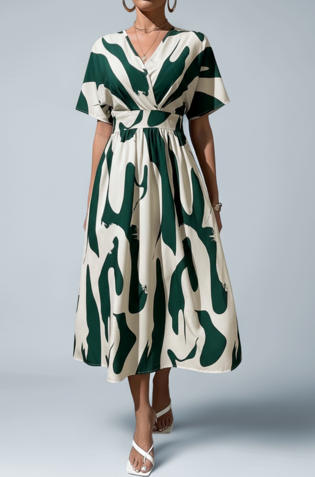 Printed Maxi Dress for Women | Trendy Long One Piece Summer Outfit | Lightweight Flared Dress for Casual & Holiday Wear