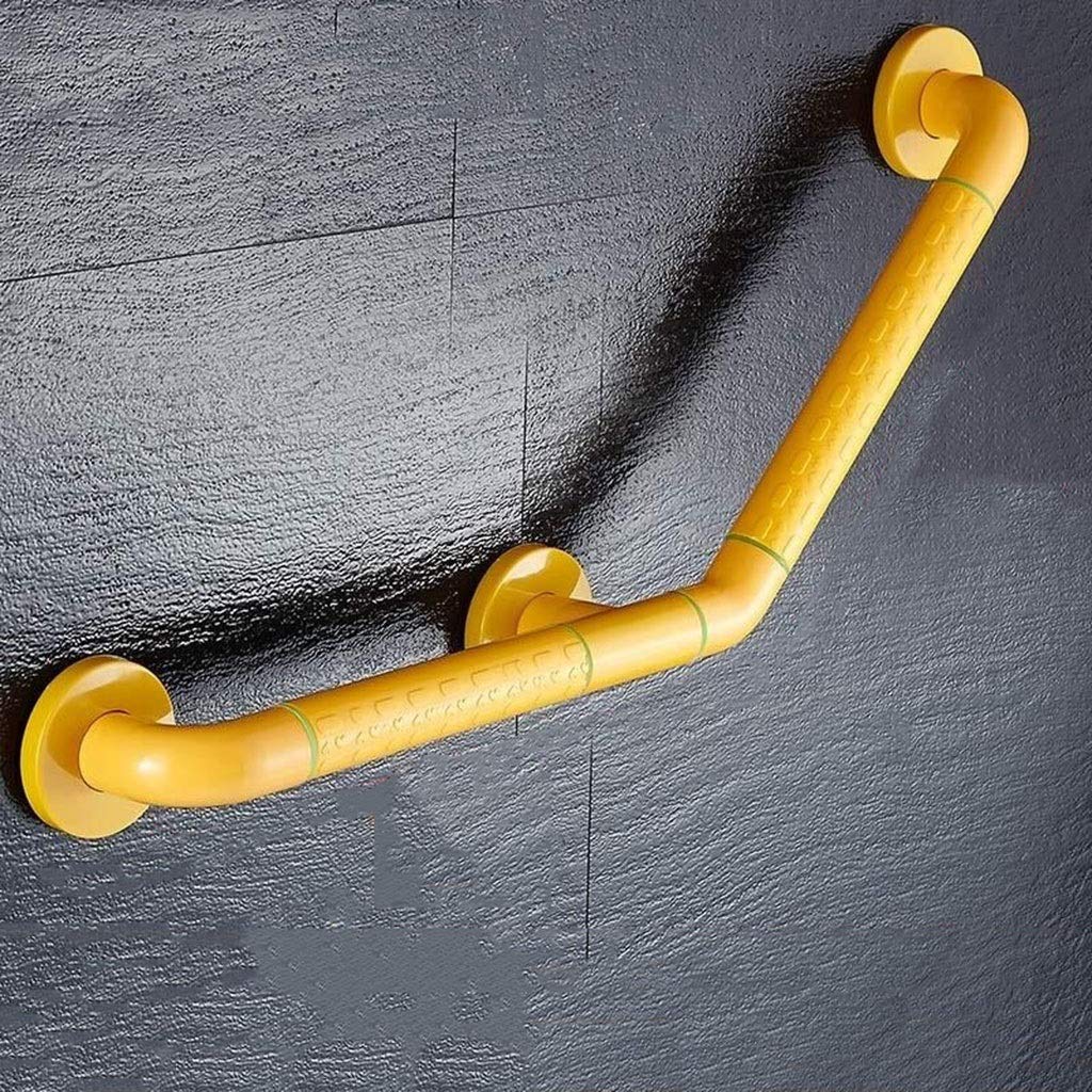 Fkxsxaz Women's Yellow 45X45cm Bathroom Grab Bars Barrier-Free Handrail Stainless Steel Shower,For Elderly Disabled Anti-Slip Bathtub Safety Handle Wall Mount (Color : )