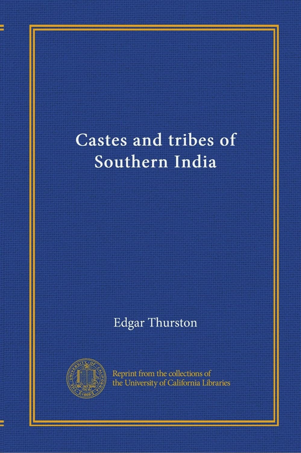 Castes and tribes of Southern India (v.2 CJ) Thurston, Edgar Amazon
