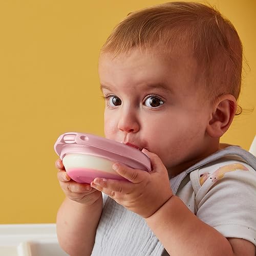 Miniatura 2 de b.box Fill + Feed (Peony), bolsa reutilizable de comida para bebés, para bebés y niños pequeños de 4 meses, bolsa de siliconanailon, tapa sin BPA,