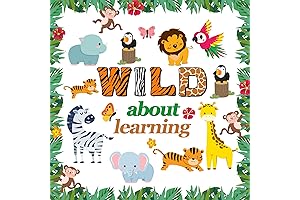 We are Wild about Learning Bulletin Board Decoration Set by LioNergy