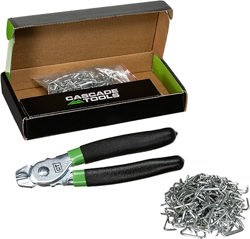 Miniatura 1 de Juego de alicates para anillos de cerdo con 1000 anillos de cerdo de acero galvanizado de 3/4 pulgadas, perfecto para jaulas, tapicería automotriz,