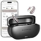 ELEHEAR-Beyond Pro Hearing Aids, Bluetooth Rechargeable OTC Hearing Aids for Seniors and Adults, Premium Sound Algorithm with VocClear 2.0, 30% Clearer Speech, Music Mode & Enhanced App, Champagne Gold