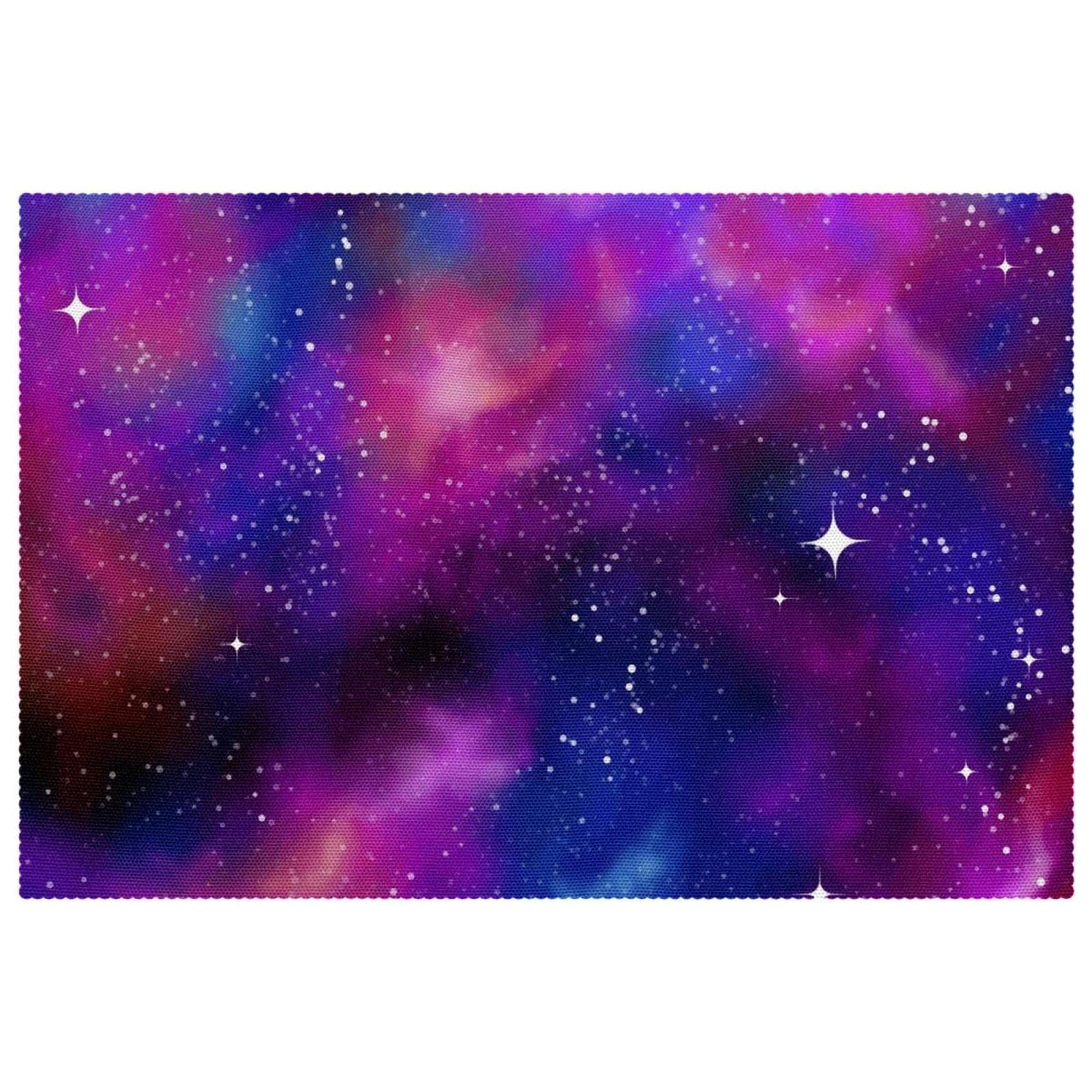 Set de table galaxie résistant chaleur lot 6 tapis table cuisine