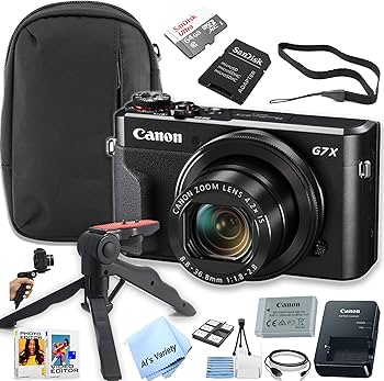 Amazon.com : Canon PowerShot G7 X Mark II Digital Camera Bundle -+
