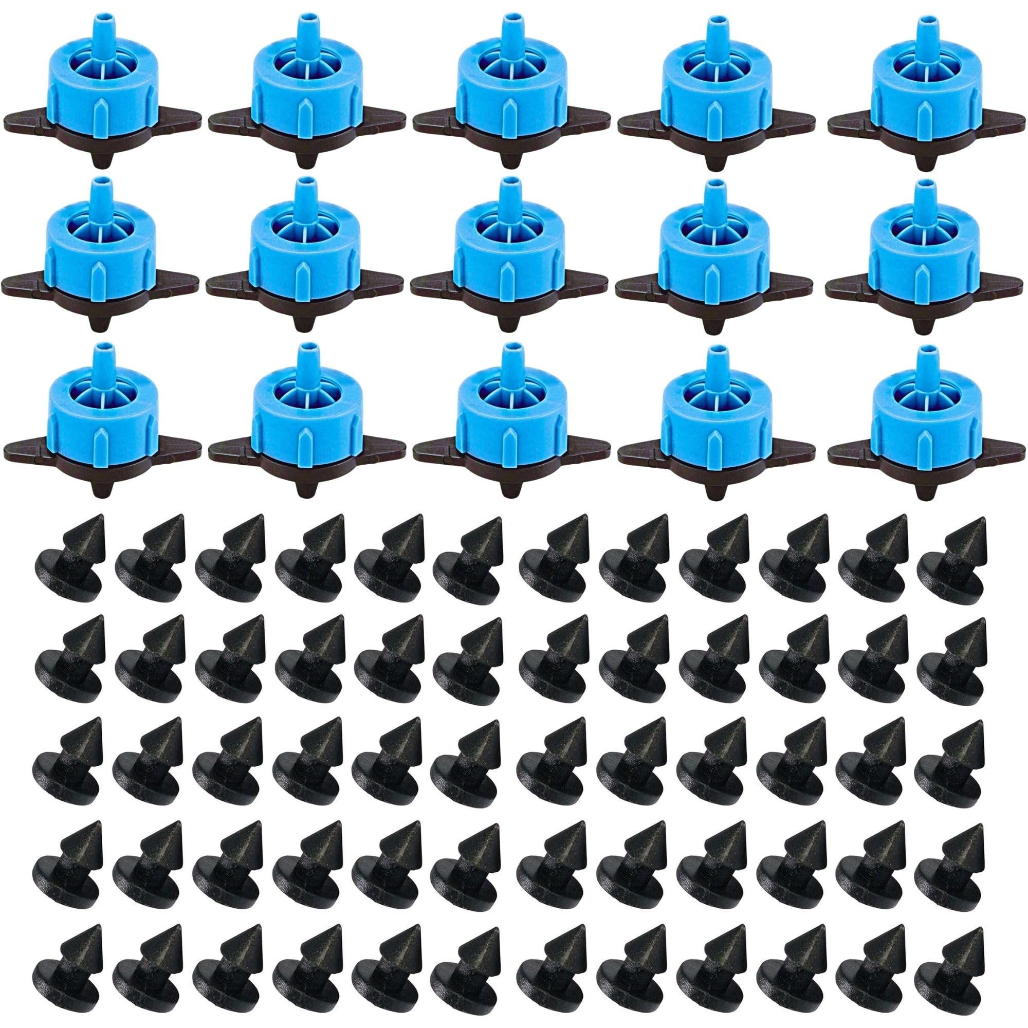 TRUSTFARM Adjustable Irrigation Drippers Sprinklers Emitter Dummy Hole Plug drip kits lateral pipe accessories Home Garden farm waterin plants balcony automatic system equipment. 10dripper 20dummy (B0D9S9YCP4) Amazon Price History, Amazon Price Tracker
