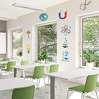 Vista 5 de 48 piezas de recortes de laboratorio de ciencias para decoración de tablón de anuncios para aula, recortes temáticos de ciencia, decoración