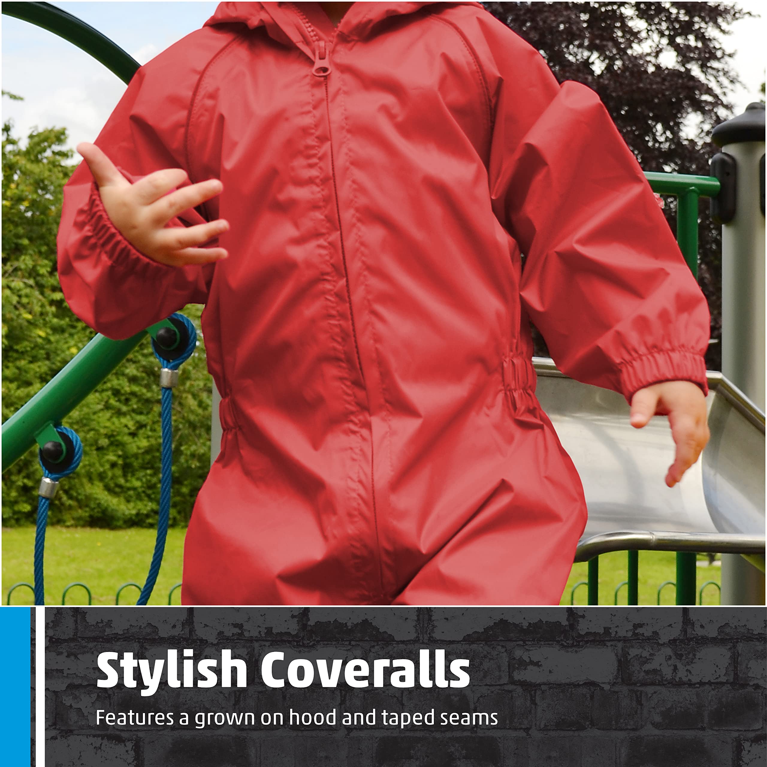 Castle Clothing 323 Splash Away Kinder Regen Anzug, Rot, Gr. 7–8