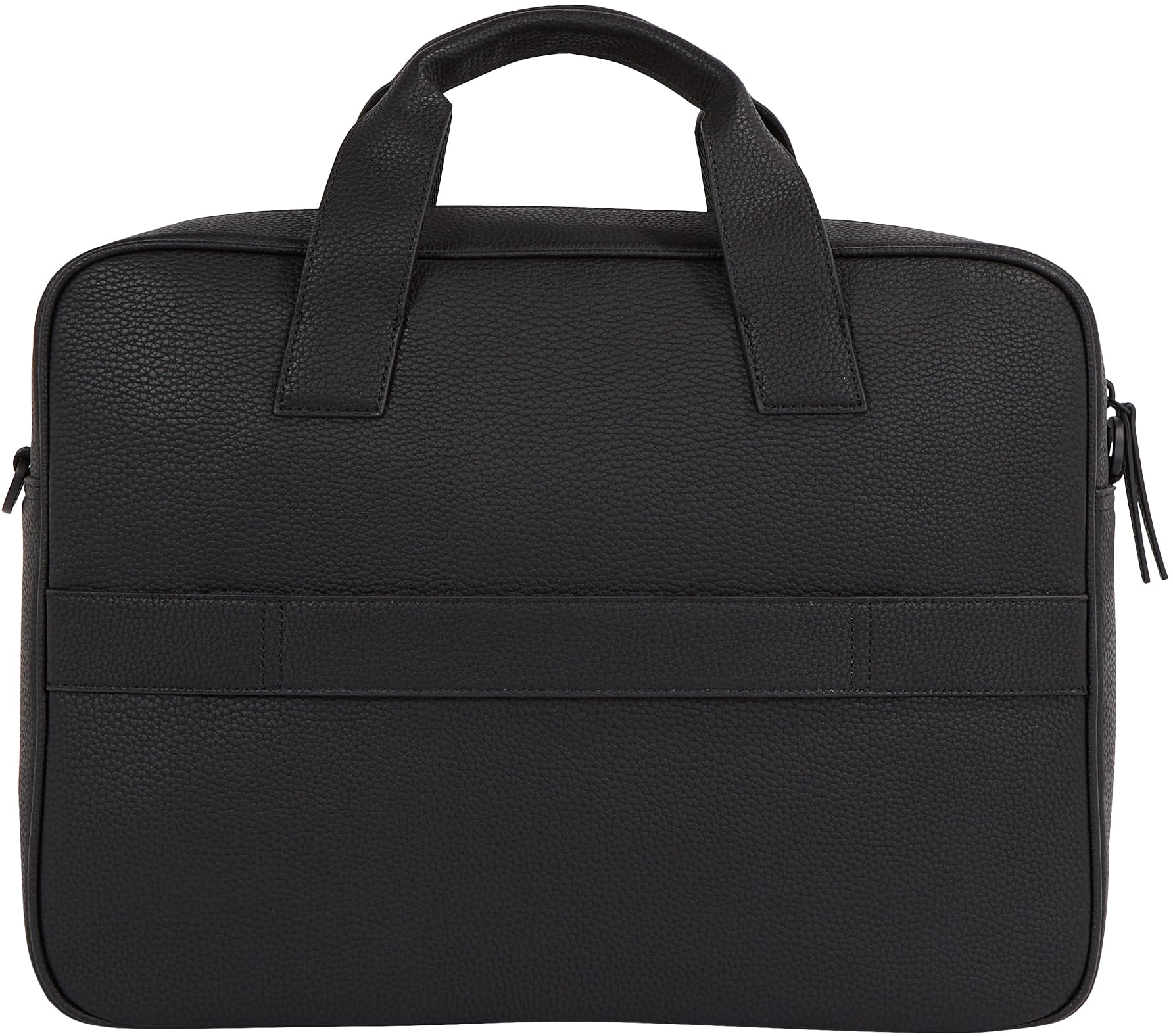 Tommy Hilfiger Maletín para portátil Hombre Essential PU Computer Bag 14 pulgadas, Negro (Black), Talla Única