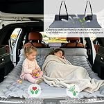 EULANT Foldable Car Back Seat Extender,Car Rear Seat Mattress Extension Plate,Increase Travel Trunk Space and Car Mattress Space for SUV,Trunk,Tesla Model Y/3 and Other