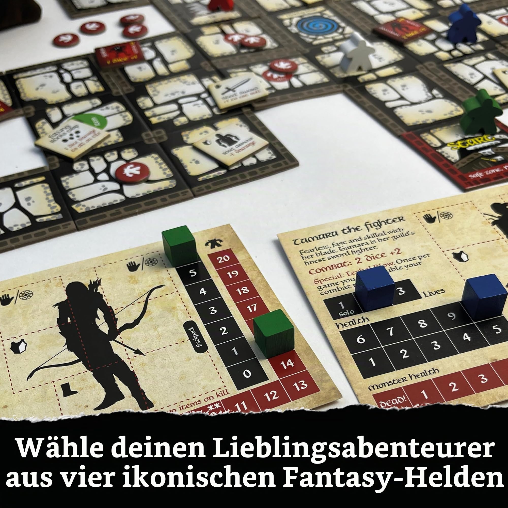 Bag of Dungeon – Fantasy-Abenteuer-Brettspiel | 1–4 Spieler | Ab 7 Jahren | Schnelles Dungeon-Abenteuer mit hoher Wiederspielbarkeit | Englische Ausgabe.