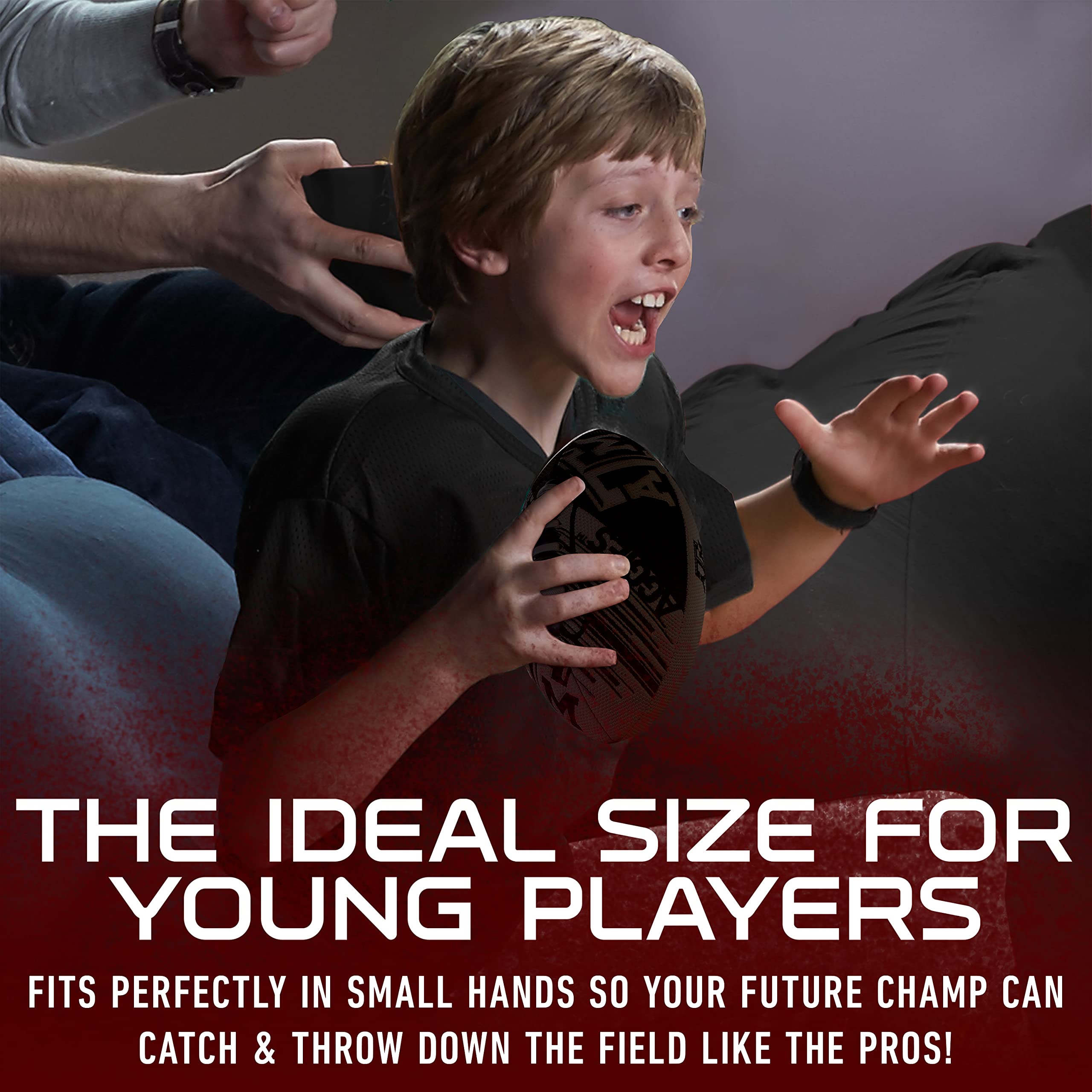 Franklin Sports Texas A&M Aggies Football - Youth Mini Football - Balón de fútbol de 8,5 Pulgadas - SPACELACE Easy Grip Texture niños