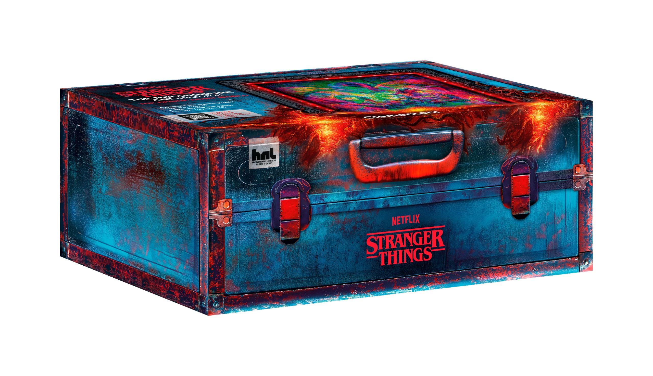 Clementoni - Stranger Things Metamorphic Art Collection - The Upside Down, Quadro Interattivo 520 Pezzi con Cornice e LED RGB, Illustrazione che Cambia con la Luce, Made in Italy, 35155