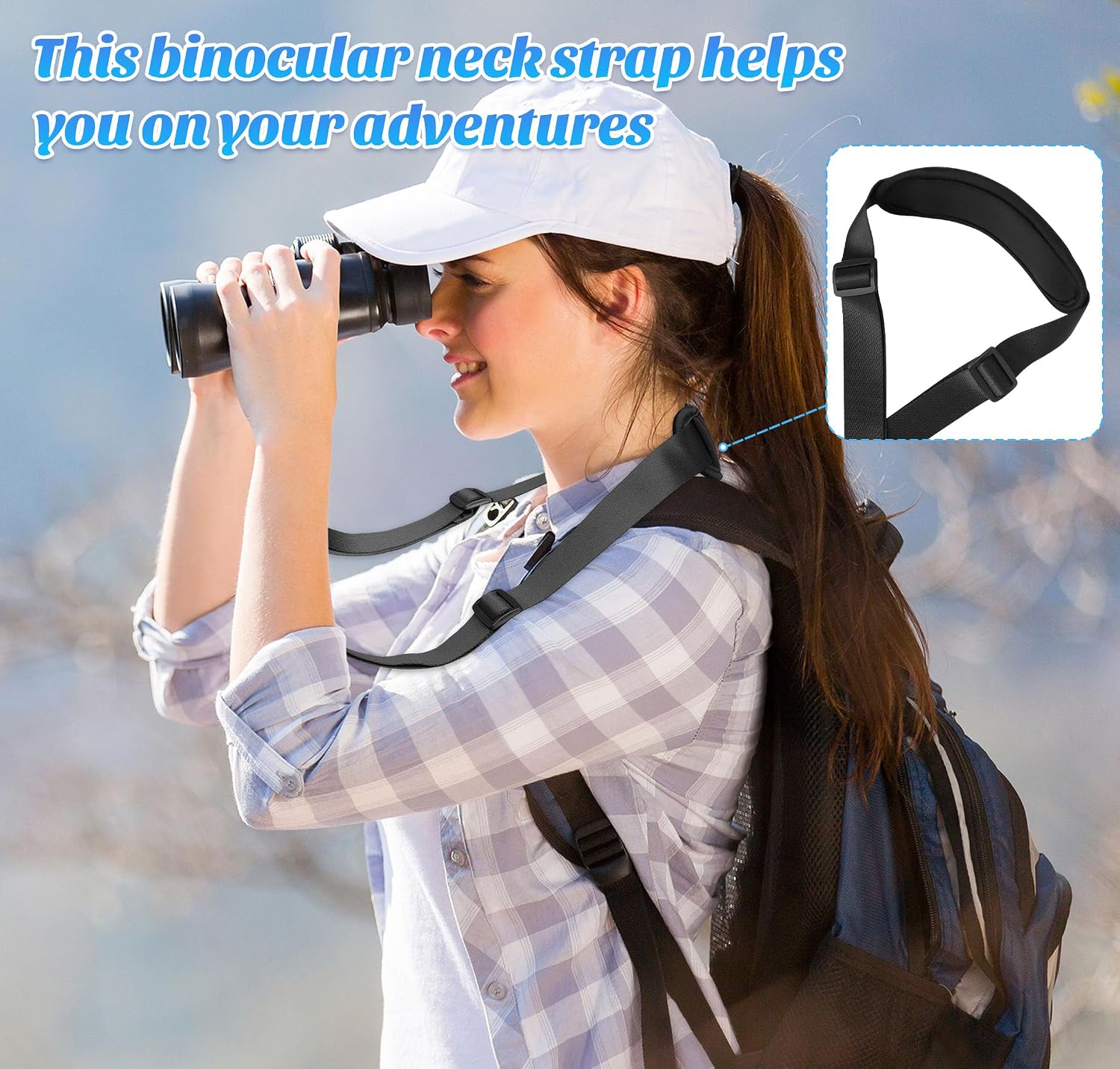 Padded iPad Binocular Camera Shoulder Strap, Nylon Neck Lanyard Strap for Tablet Case Crossbody Laptop Luggage Bag