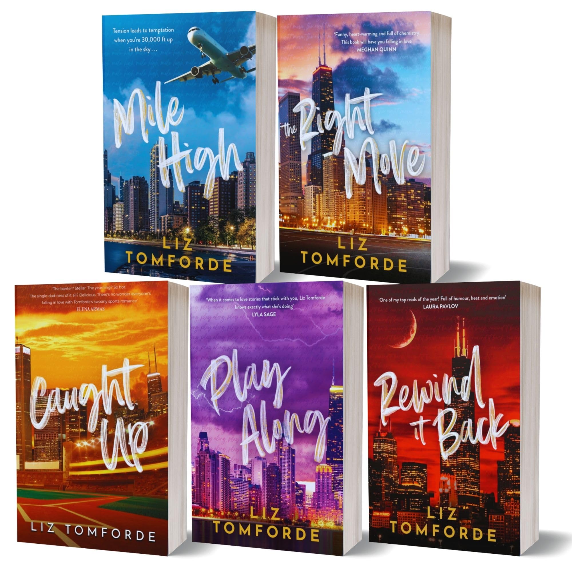 Windy City Series 5 Books Collection Set (Mile High, The Right Move, Caught Up, Play Along & Rewind It Back)