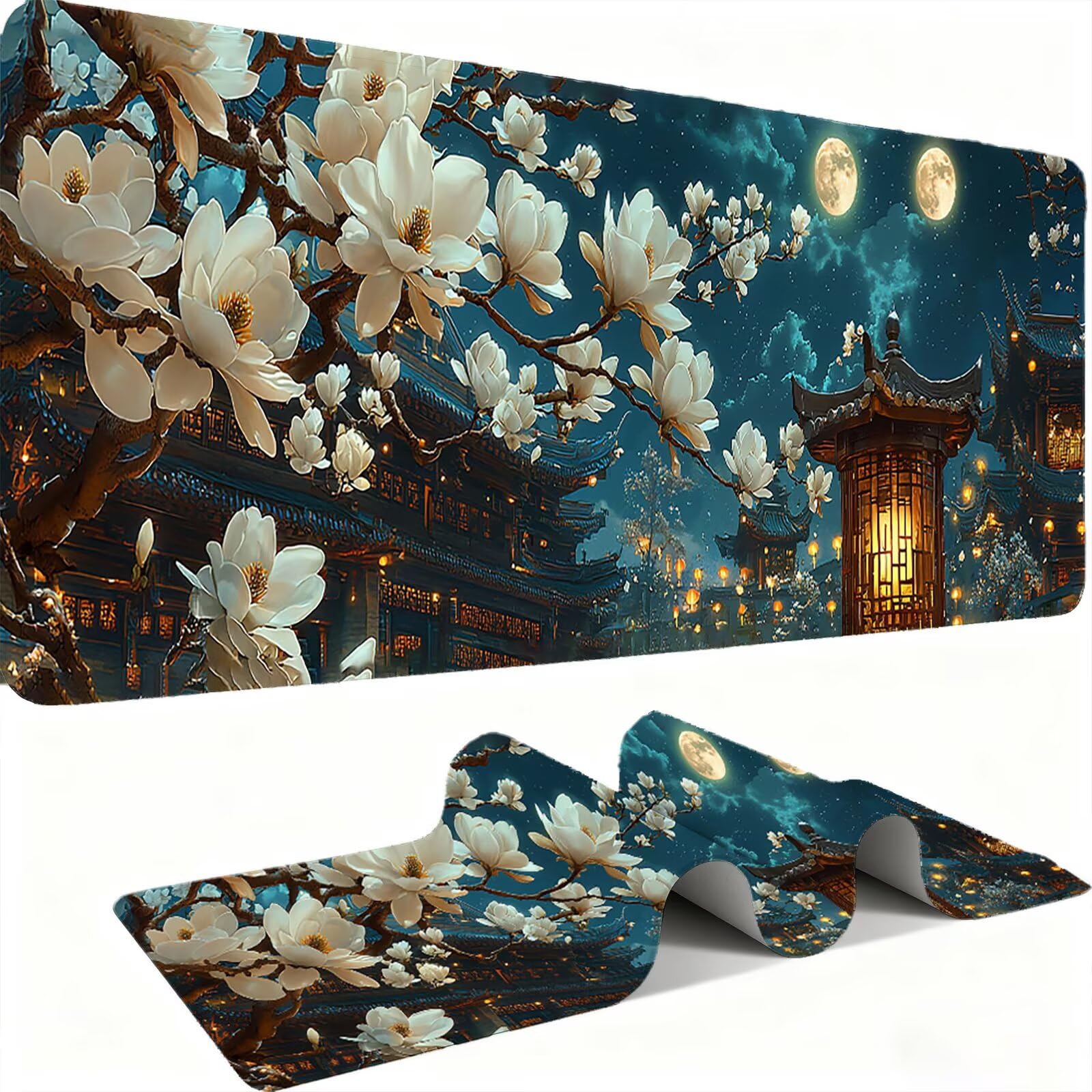 Podkładka pod mysz 1200x600mm Podkładka pod mysz dla graczy, podkładka pod mysz na biurko ultra cienka antypoślizgowa gumowa podstawa zmywalna prędkość ulepszona precyzja komputer, praca - krajobraz