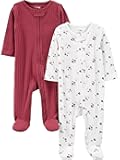 unisex baby 2-pack 2-way Zip Textured Sleep and Play