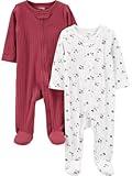 unisex baby 2-pack 2-way Zip Textured Sleep and Play