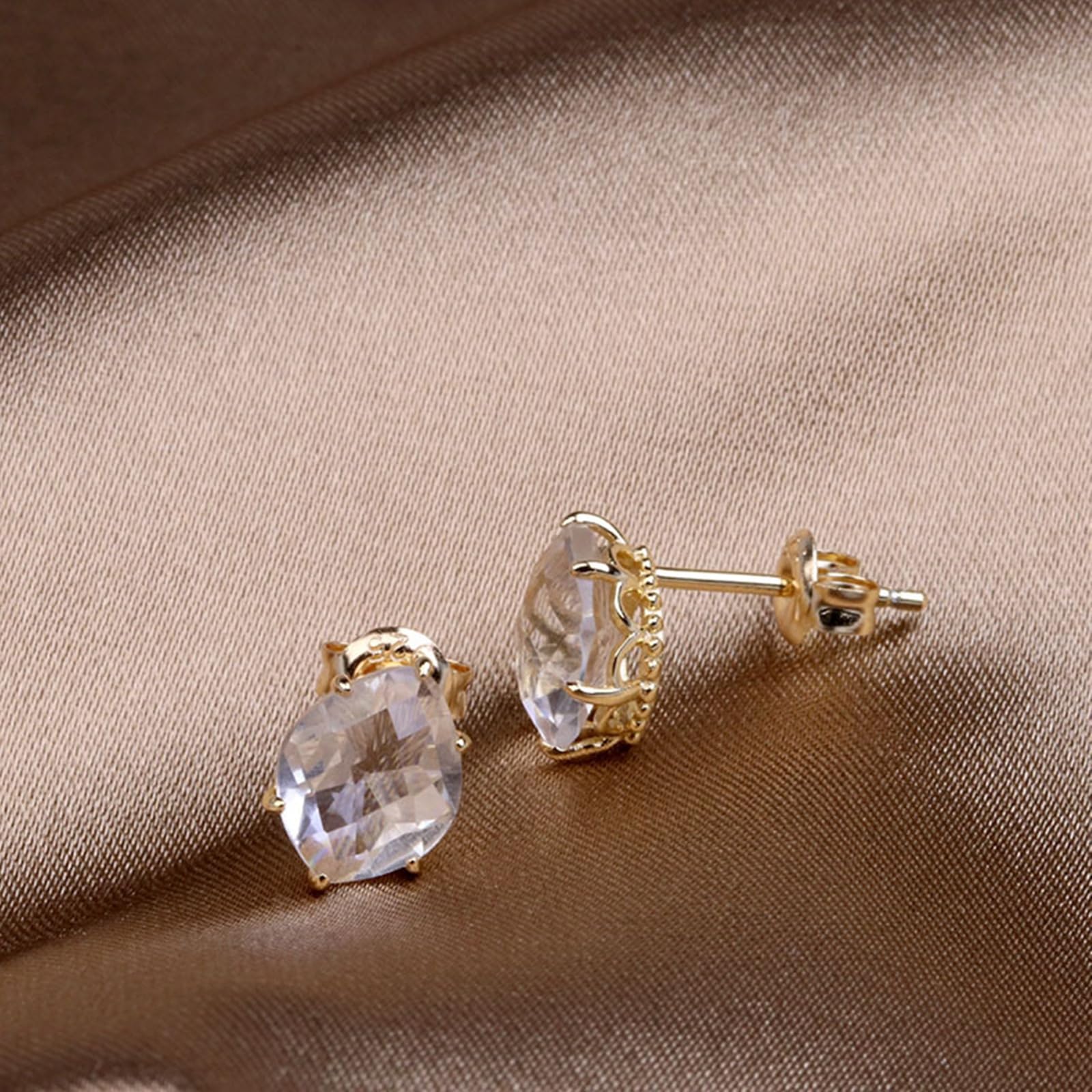 Pendientes de oro auténtico para mujer
