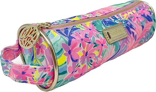 Miniatura 2 de Lilly Pulitzer - Bonita funda para lápices, colorida bolsa con cremallera para suministros de oficina, pequeña bolsa de viaje con asa de transporte,