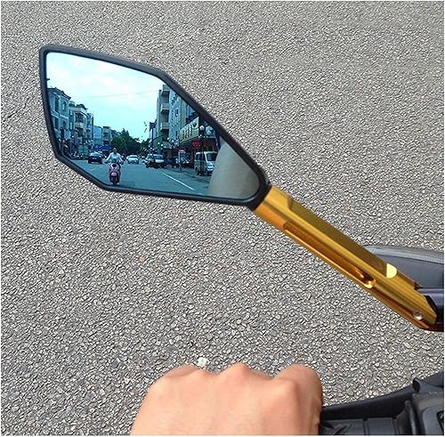 Miniatura 4 de LHSM Espejo retrovisor universal de motocicleta CNC de aluminio para Jawa BMW S1000r para Honda Shadow 750 Pcx 125 para Yamaha TDM 850 Cb400 Espejo