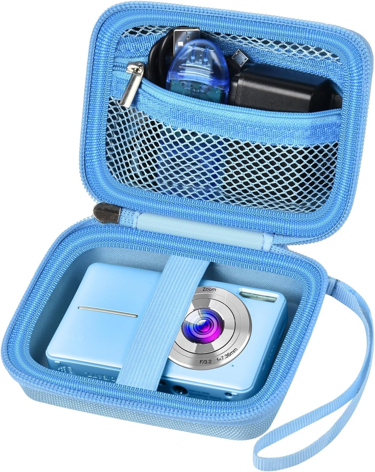 ALKOO Digital Camera Case for CAMKORY, Camera Pouch for KODAK Pixpro -Blue