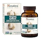 Himalaya Organic Garlic - Herbal Supplement for Lipid Metabolism and Immune Support - Vegan, Non-GMO, Gluten Free, 1400 mg, 60 Caplets