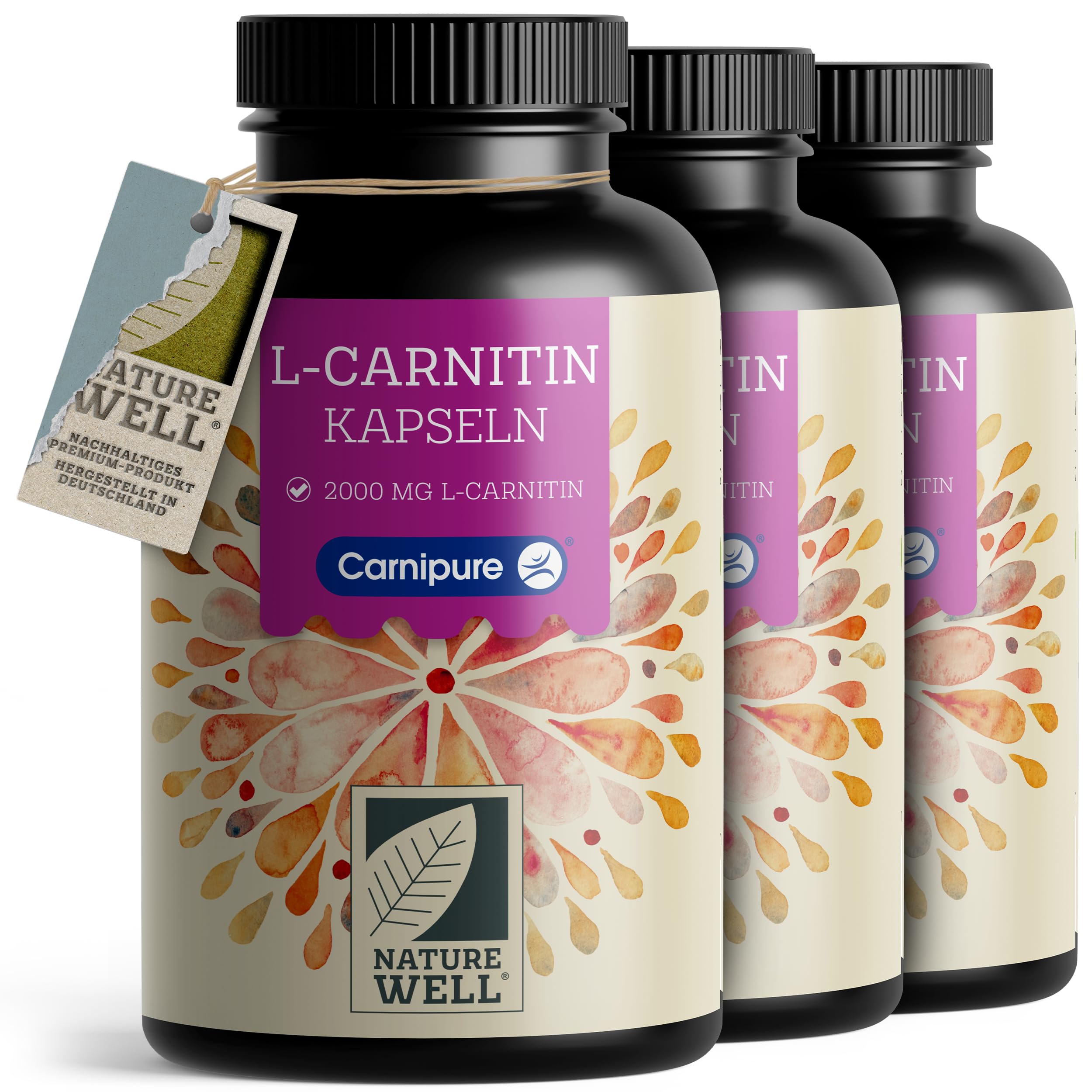 l carnitin lonza wirkung L-Carnitin Kapseln 450x - hochdosiert mit 2250 mg Carnipure®, dem Premium L-Carnitin-Tartrat von - laborgeprüft mit Zertifikat - 100% vegan L-Carnitin Liquid - 1000 ml
