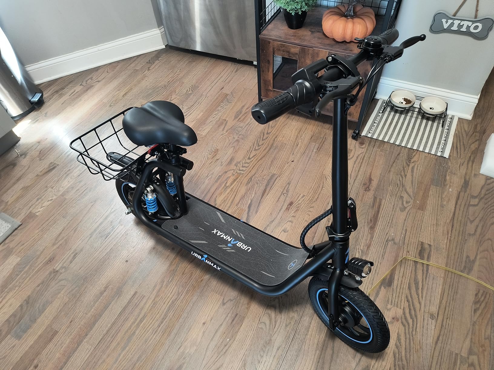 12/mo Finance C1/C1 Pro Electric Scooter with Seat, 450W Powerful Motor up to 22/25 Miles
