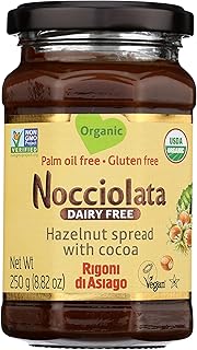 Nocciolata, Hazelnut Spread Dairy Free Organic, 8.82 Ounce