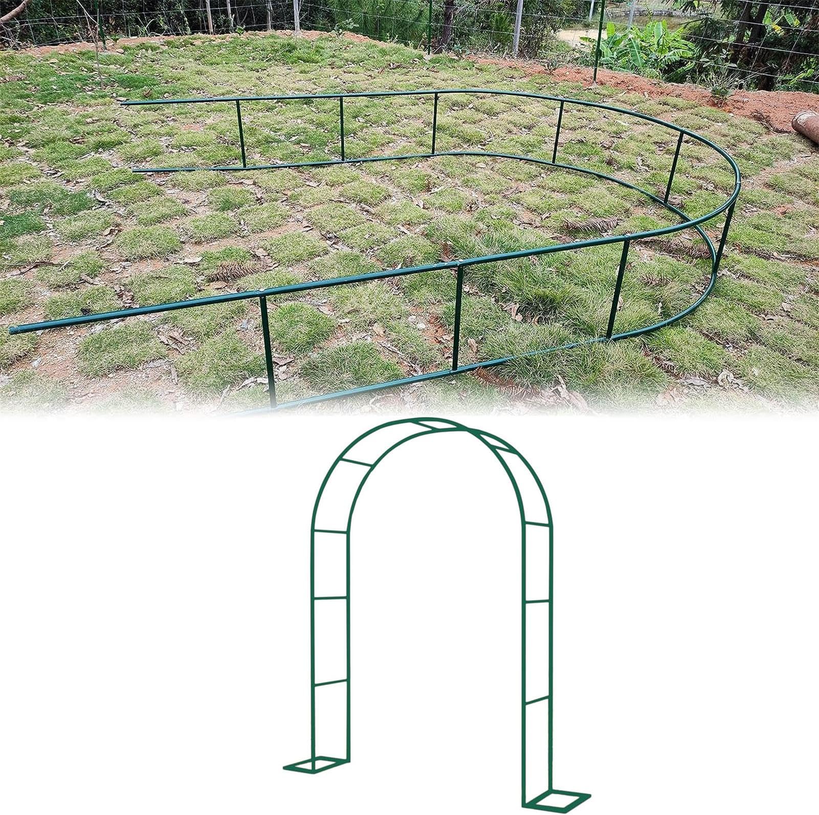 Arche de jardin en métal noir pour plantes grimpantes et vignes