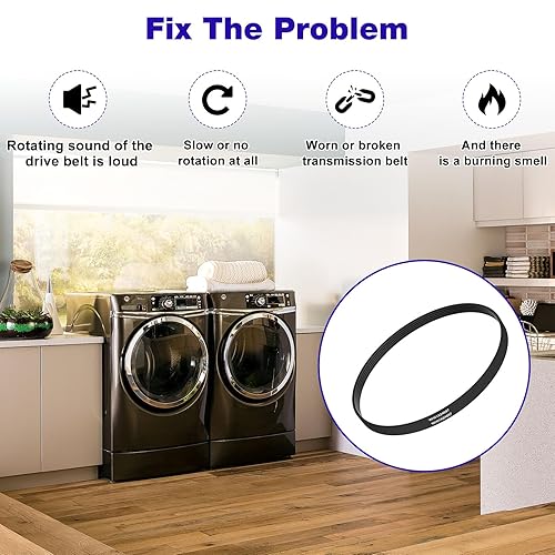 Miniatura 4 de WH01X24697 Correa de transmisión de arandela para GEHotpoint Correa de transmisión de arandela Pats de repuesto AP6037512,4585709,PS11767488