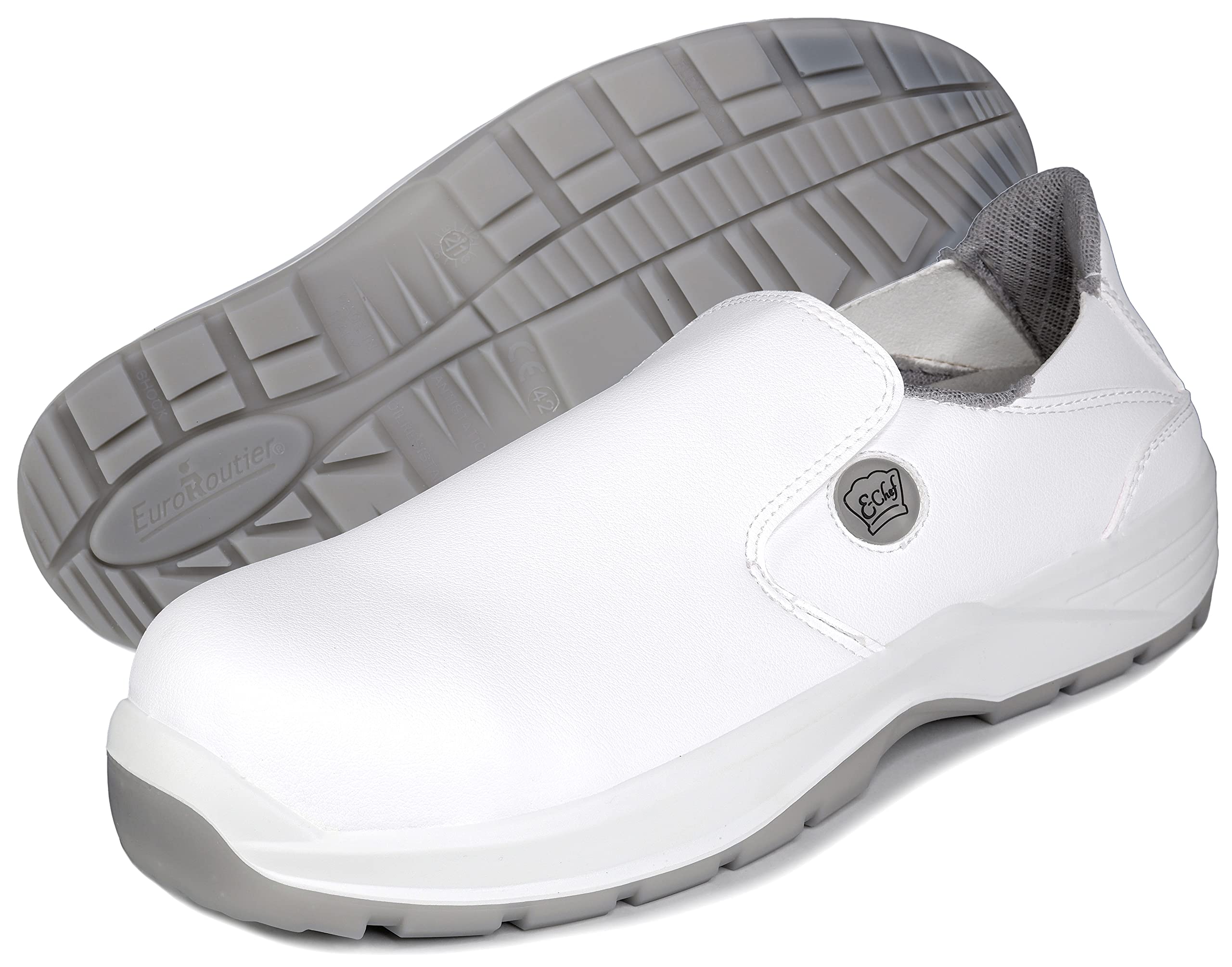EuroRoutier E-Chef Veneto Hybrid Blanc - Chaussures de sécurité de Chef, Chaussures de Chef - Chaussures de Cuisine