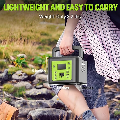 Miniatura 7 de powkey Banco de energía portátil con salida de CA, banco de batería portátil de 200 W110 V, cargador de computadora portátil de 33000 mAh, fuente de