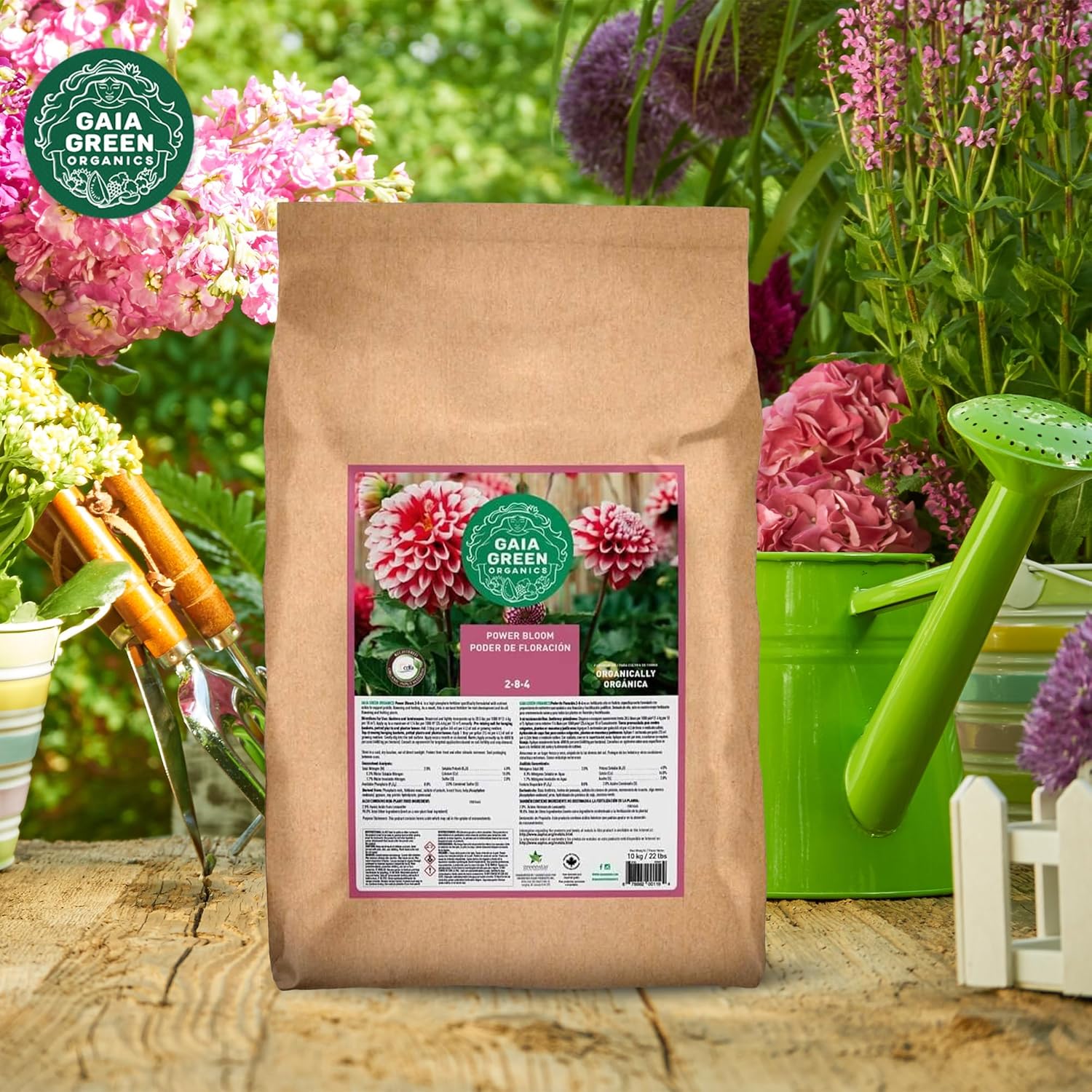 GAIA GREEN Organics 10 Kilogram High Phosphate Power Bloom Plant Food Root Developer Supplement Blend for Prolific Flowering and Fruiting