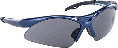 SAS Safety 540-0301 Diamondback Gafas de seguridad Lentes de policarbonato de alto impacto con bolsa de plástico, lente de sombramarco azul