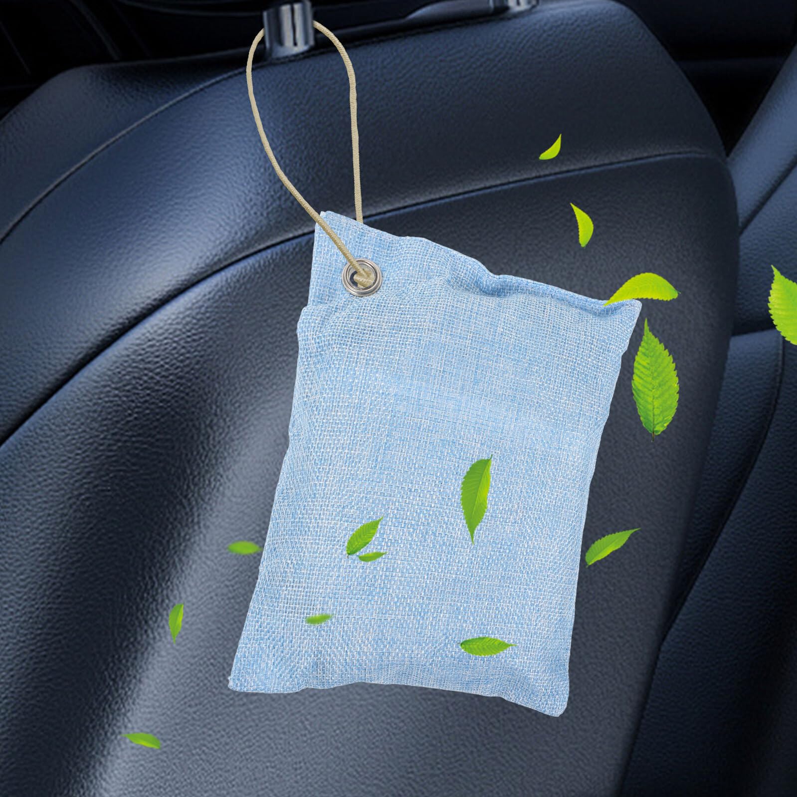 Healvian 4 Bolsas Purificadoras De Aire De CarbóN De Bambú Activado Absorbentes De Olores Y Humedad Para Hogar Coche Armarios Y Zapatos Reemplazables Y Eficaces