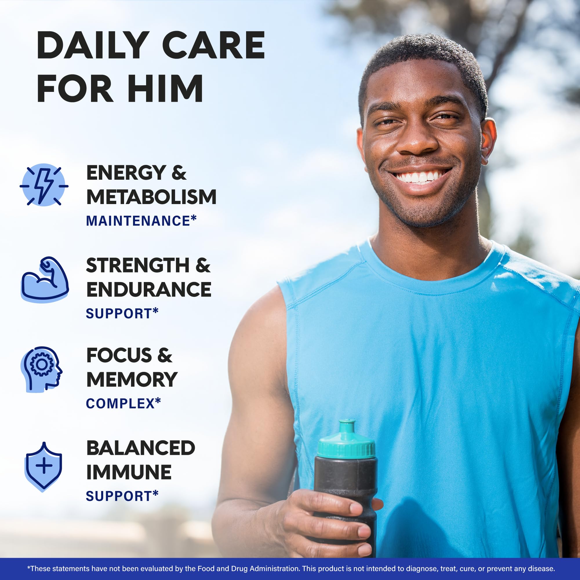 Multivitamin for Men - B-Complex & B12 | Whole Foods & Enzymes - 90 Caps — Amazon image 3