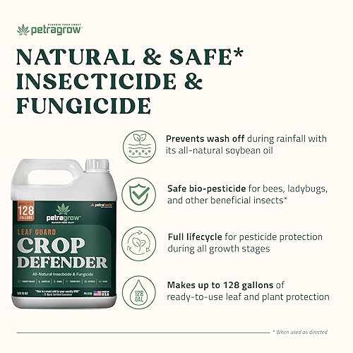 Miniatura 2 de Petra Grow Crop Defender Leaf Guard - Pesticida súper concentrado, acaricida, fungicida de plantas, insecticida para plantas de interior, aerosol de